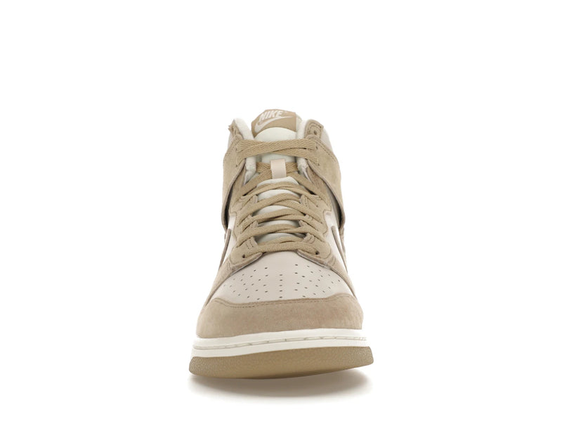 Nike Dunk High Tan Suede White