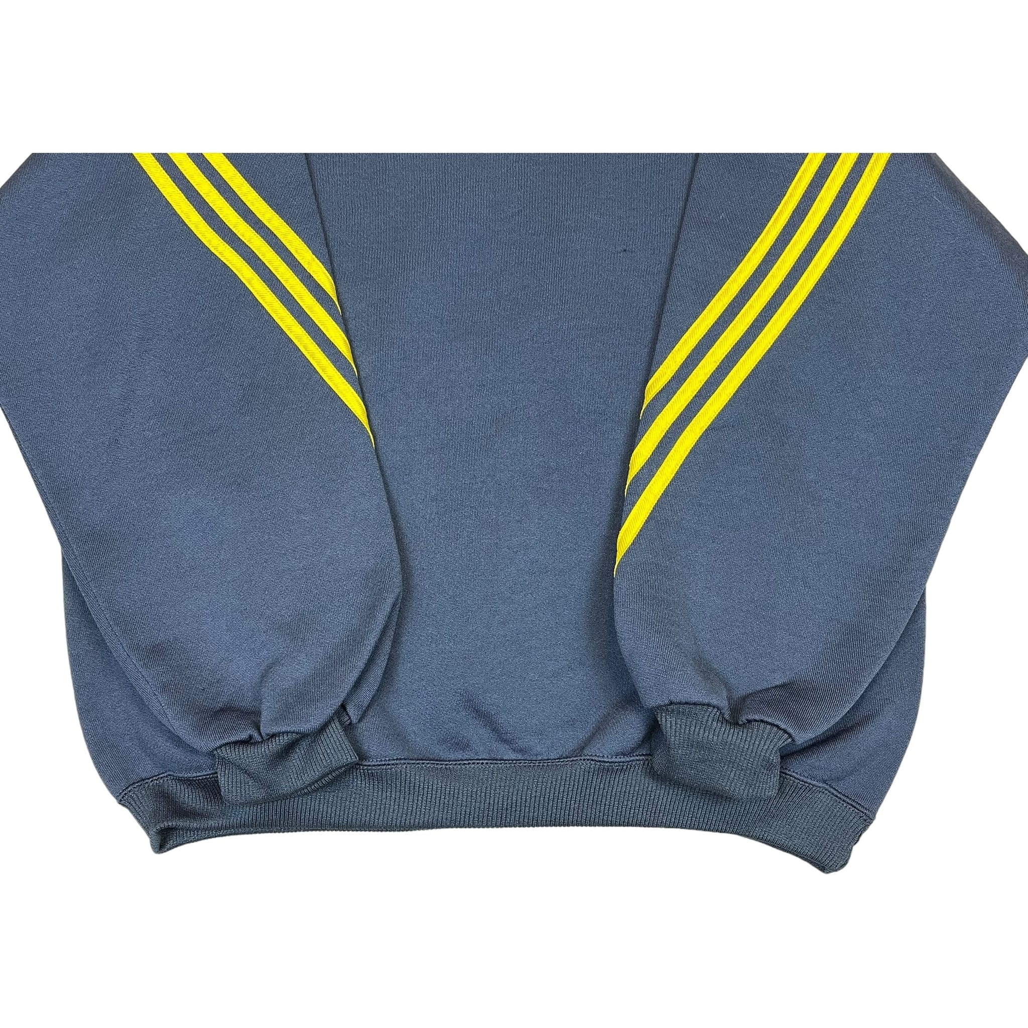 259911 (90s) Adidas Navy Blue/Neon Essential Crewneck