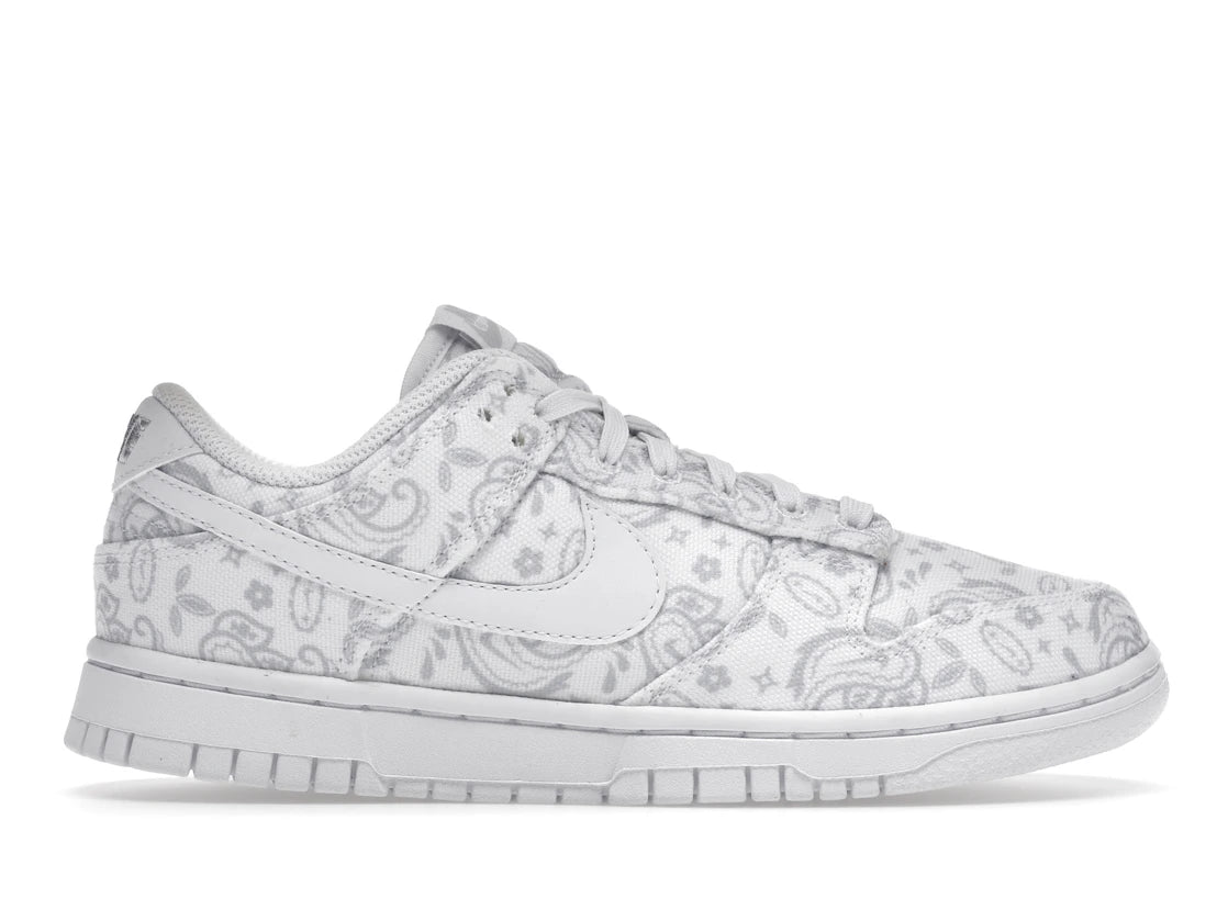 332154 Nike Dunk Low White Paisley (Women's)