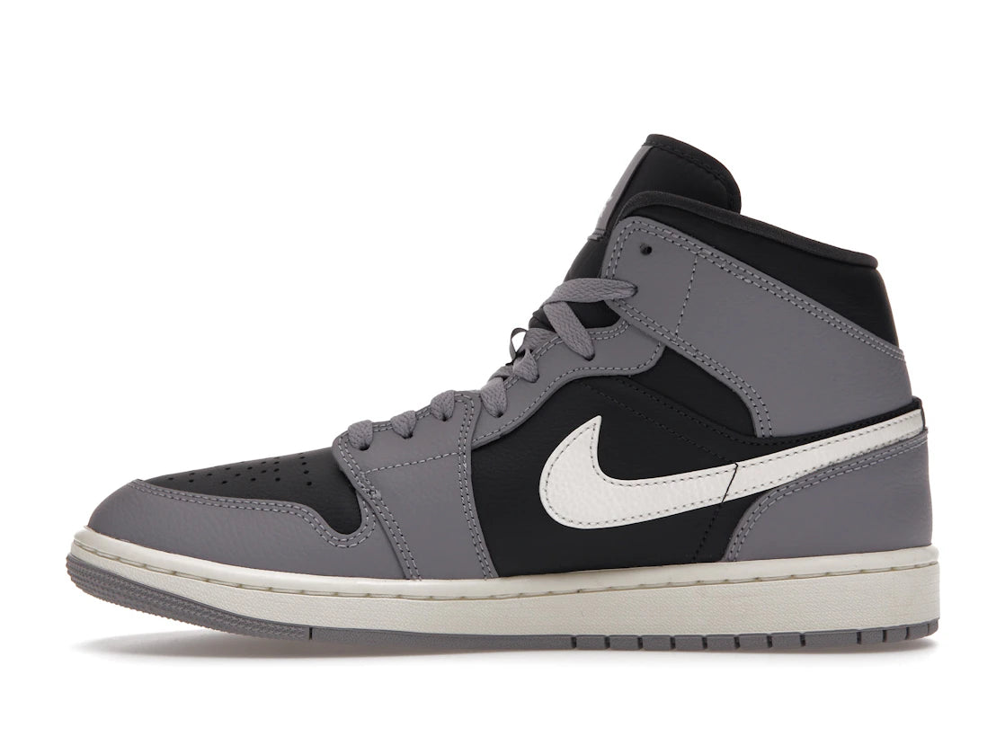 615998 Jordan 1 Mid Cement Grey (Women's)