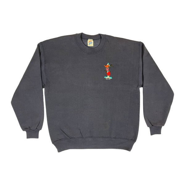 (90s) Daffy Duck Looney Tunes Embroidered Crewneck