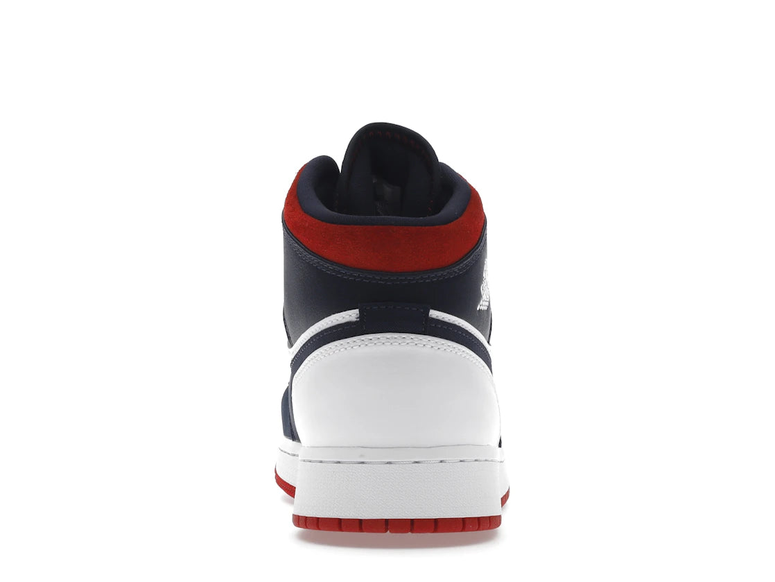 512543 Air Jordan 1 Mid GS 'USA Olympic'