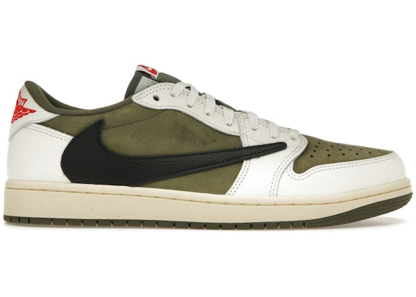 SP7556 Travis Scott x Air Jordan 1 Retro Low OG SP 'Reverse Olive / Medium Olive'