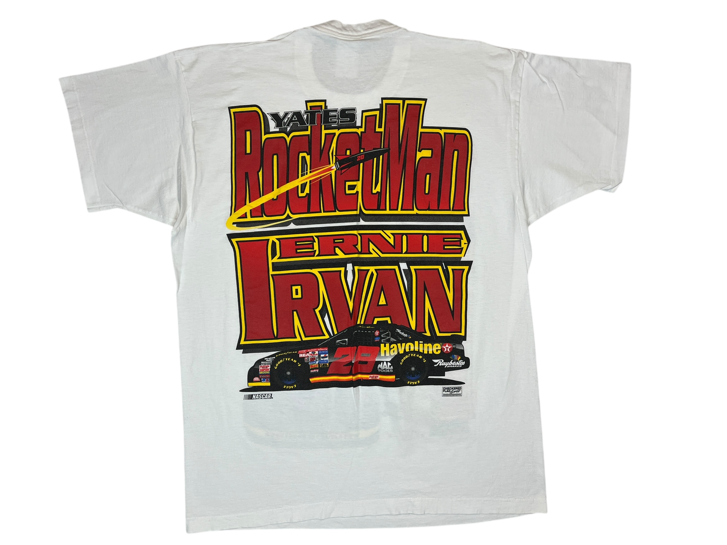 375205 (90s) Ernie Irvan 'Rocket Man' Nascar Havoline Racing T-Shirt