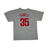 (2008) Cole Hamels Philadelphia Phillies Gray T-Shirt Jersey