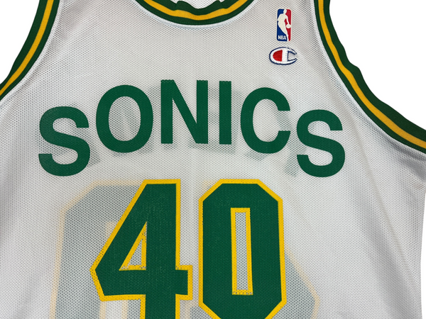 (90s) Shawn Kemp Seattle Supersonics Champion Jersey