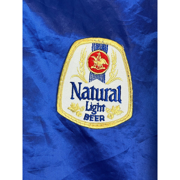 (90s) Natural Light Beer Satin Jacket