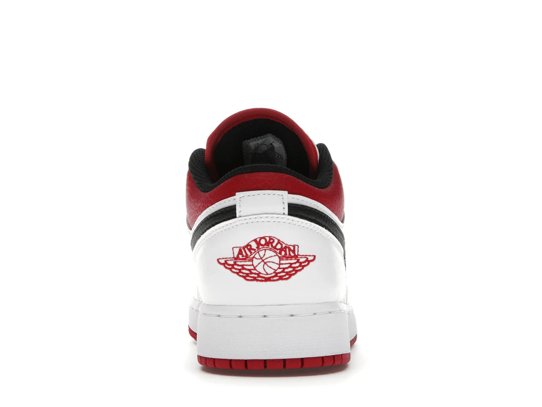 281876 Air Jordan 1 Low GS 'White Gym Red'
