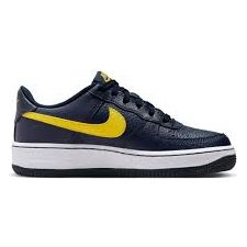 340657 Air Force 1 GS 'Obsidian/Yellow'