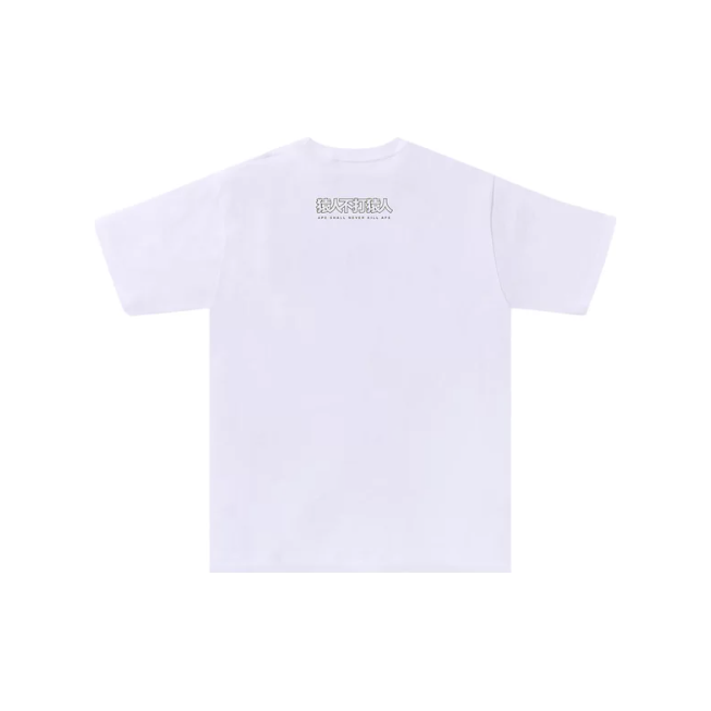 BAPE 1st Camo Kanji Tee 'White/Green'