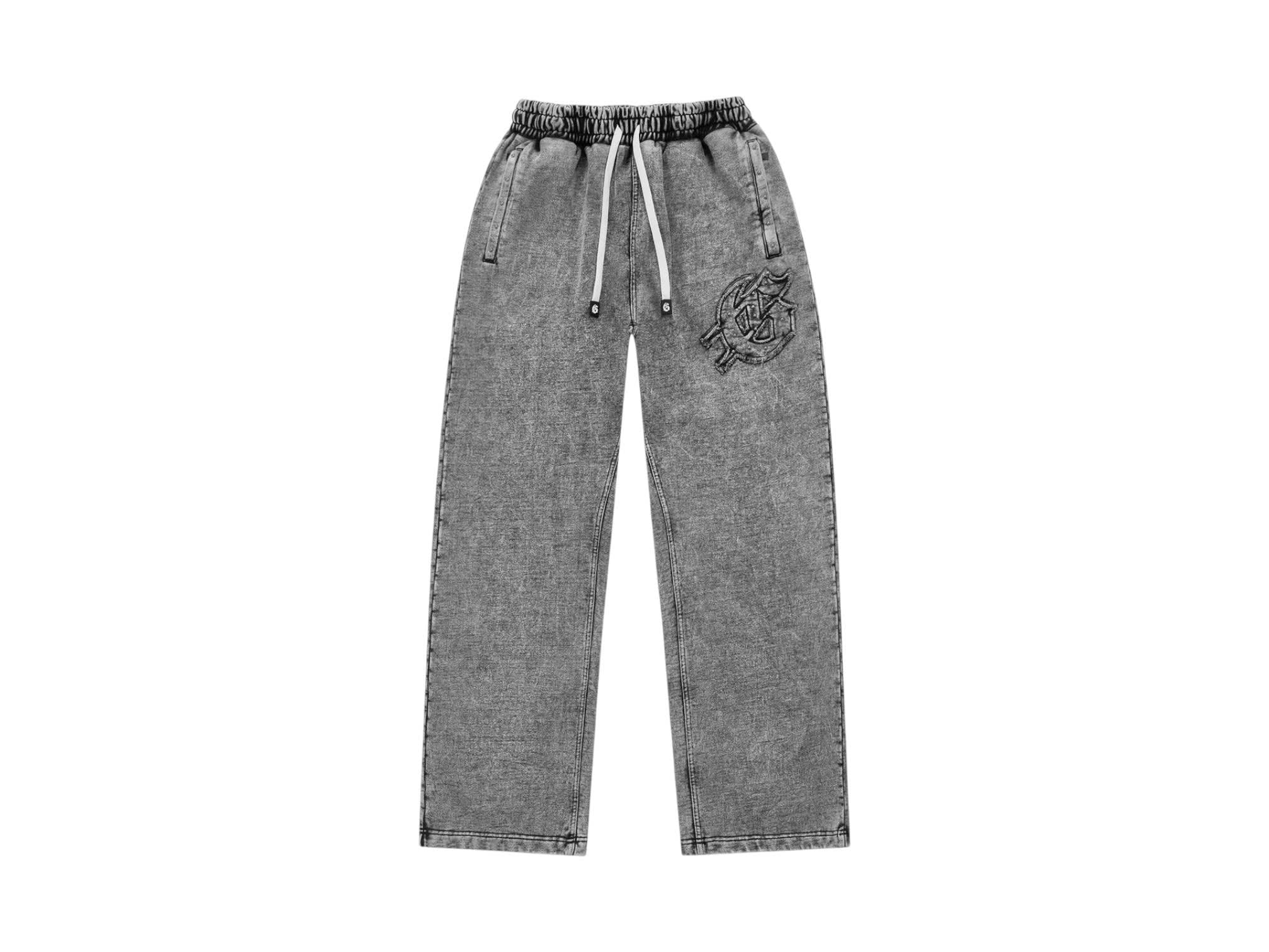 822580 Godspeed Symmetric Studded Sweatpants Acid Wash