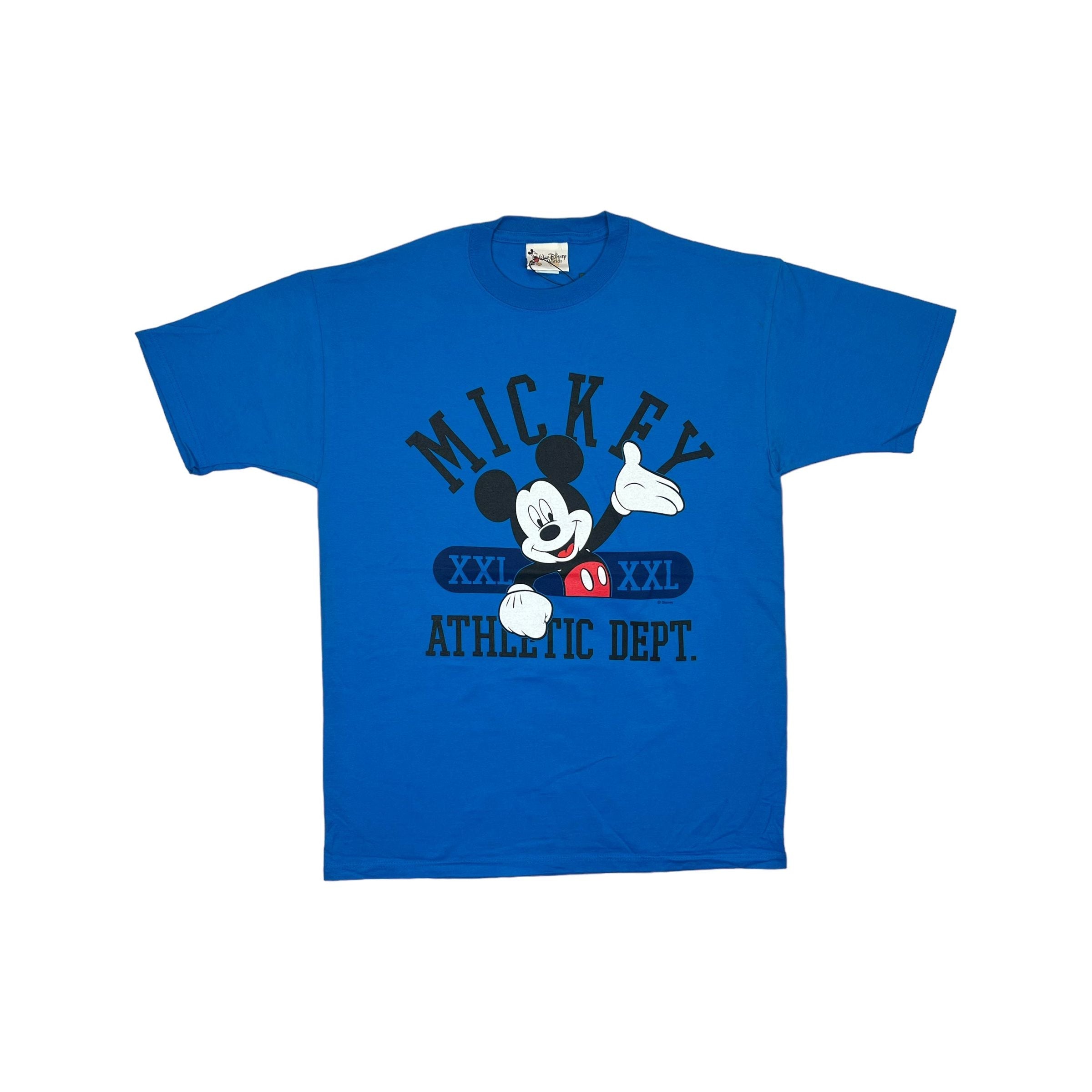 269521 (90s) Mickey Mouse Athletic Dept. Blue Disney T-Shirt