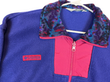 (90s) Columbia Pink/Purple Full Zip Fleece