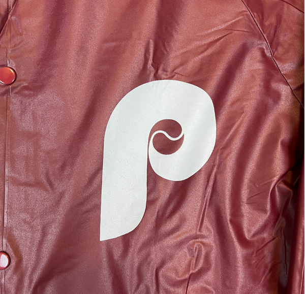 (80s) Philadelphia Phillies Maroon Rain Jacket