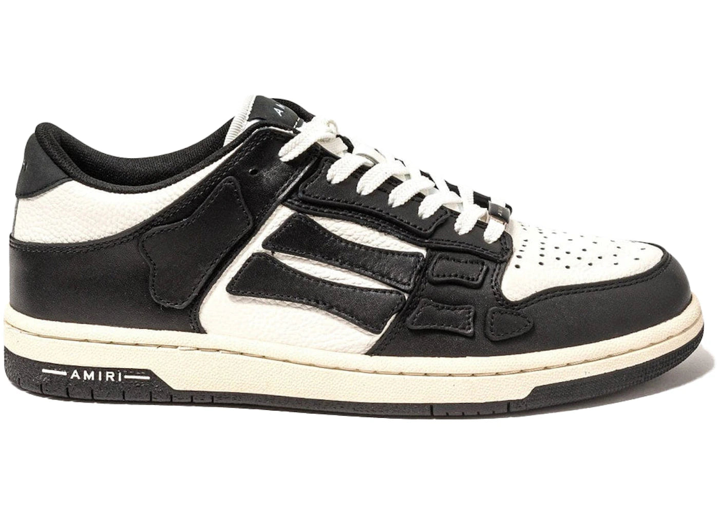 SP11901 AMIRI Skel Top Low Black Off White