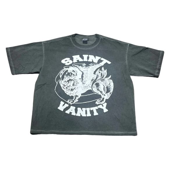 Saint Vanity Griffin Tee 'Grey/White'