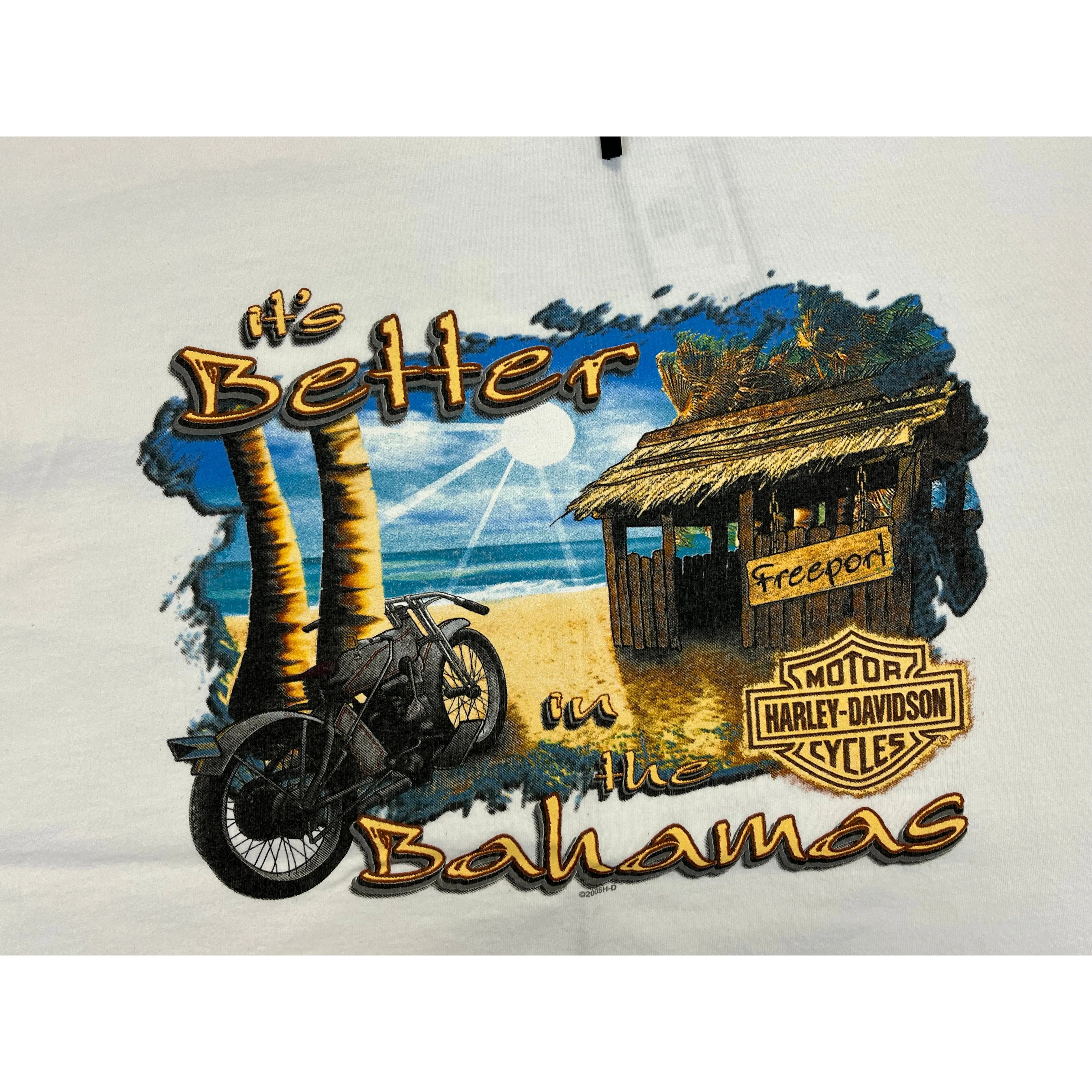 271338 (2005) Harley Davidson in the Bahamas Motorcycle T-Shirt