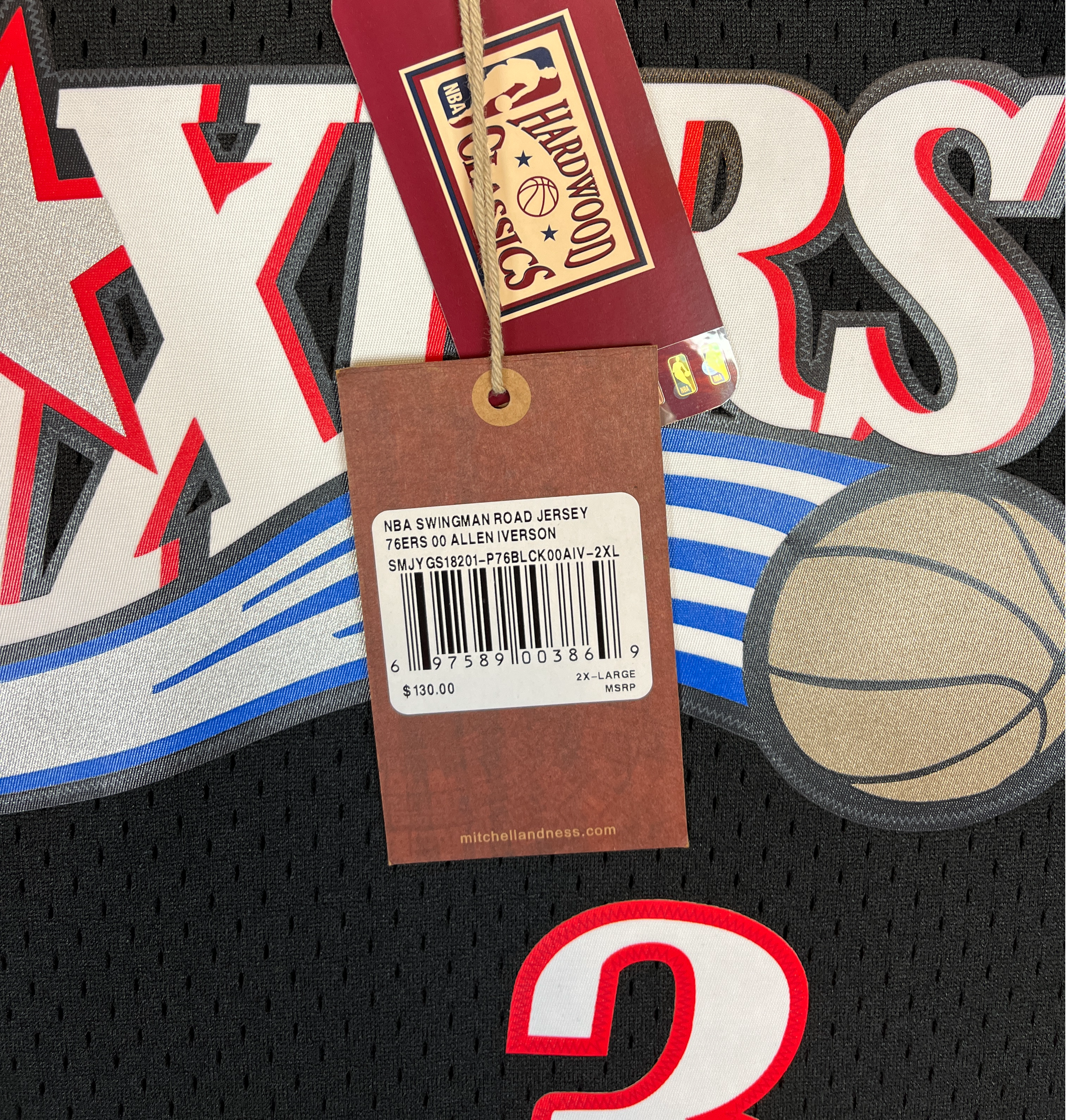 413695 (modern) Allen Iverson Mitchell & Ness Swingman Jersey w/ Tags