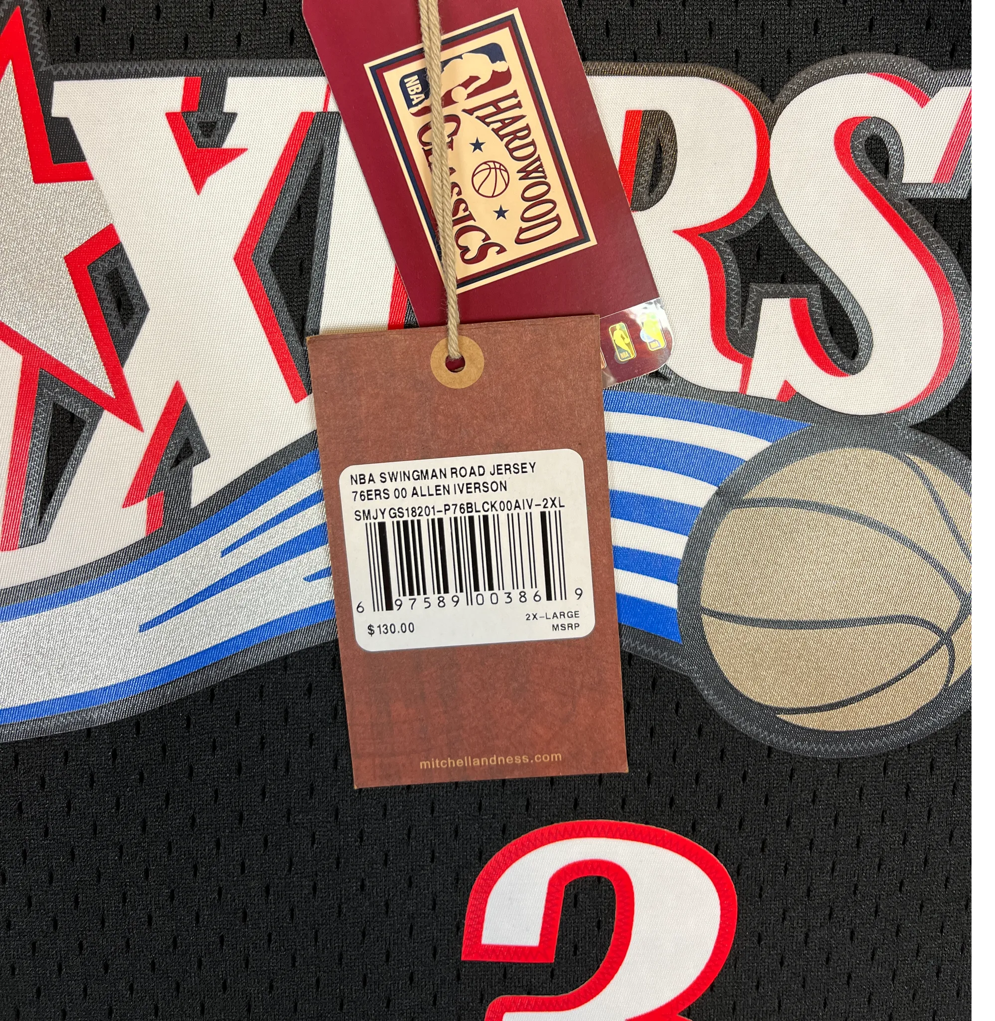 413695 (modern) Allen Iverson Mitchell & Ness Swingman Jersey w/ Tags