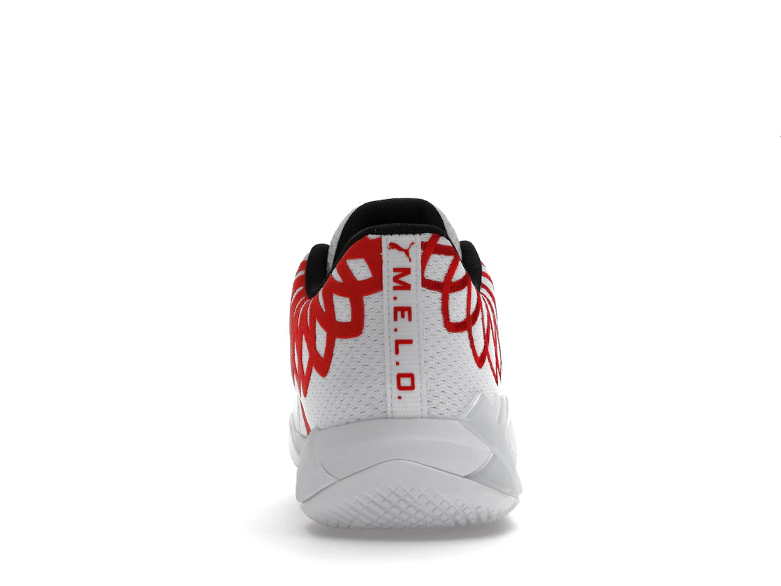 SP14244 Puma LaMelo Ball MB.01 Lo Team Colors White High Risk Red
