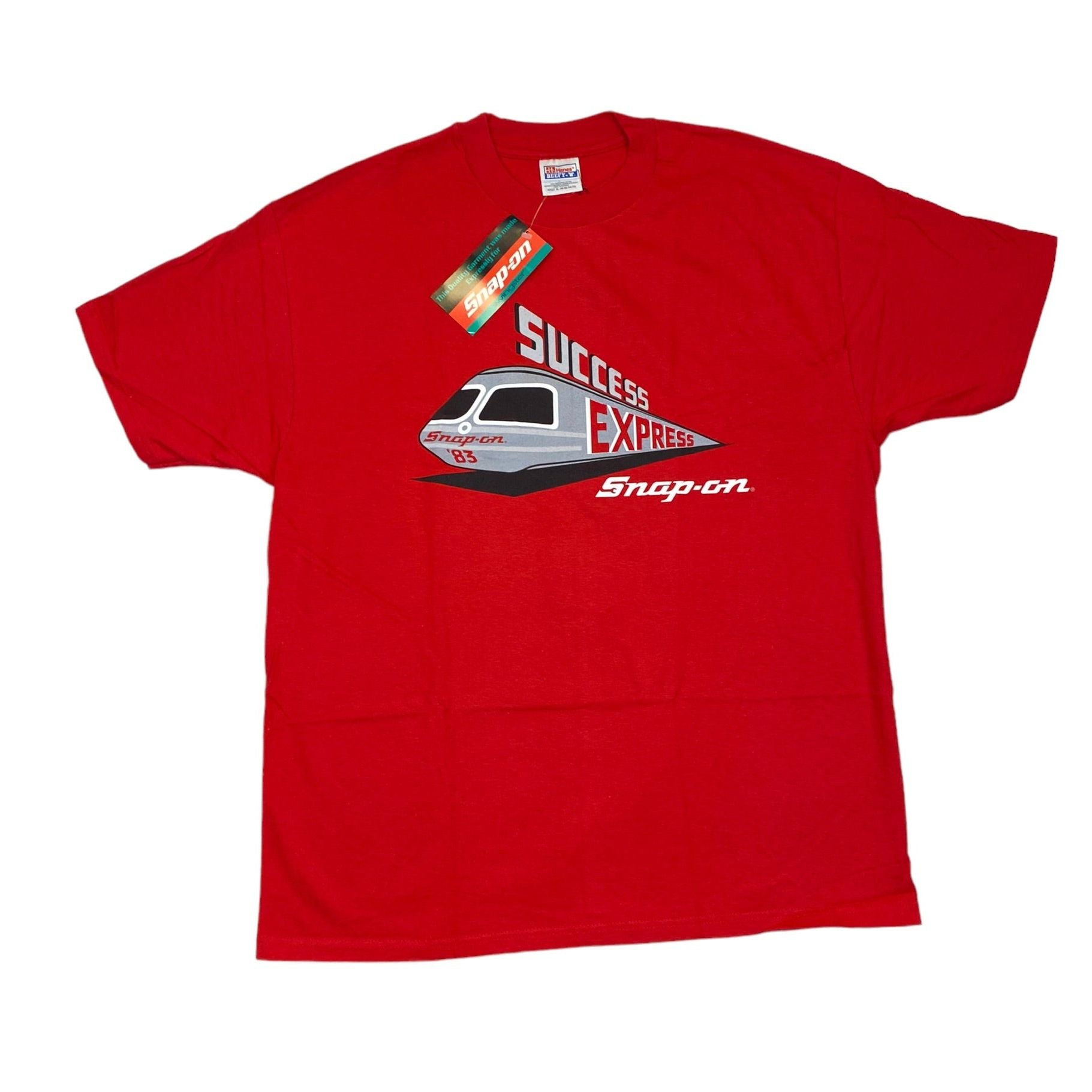 337855 (90s) Snap On Tools Success Express Train Red T-Shirt w/ Tags