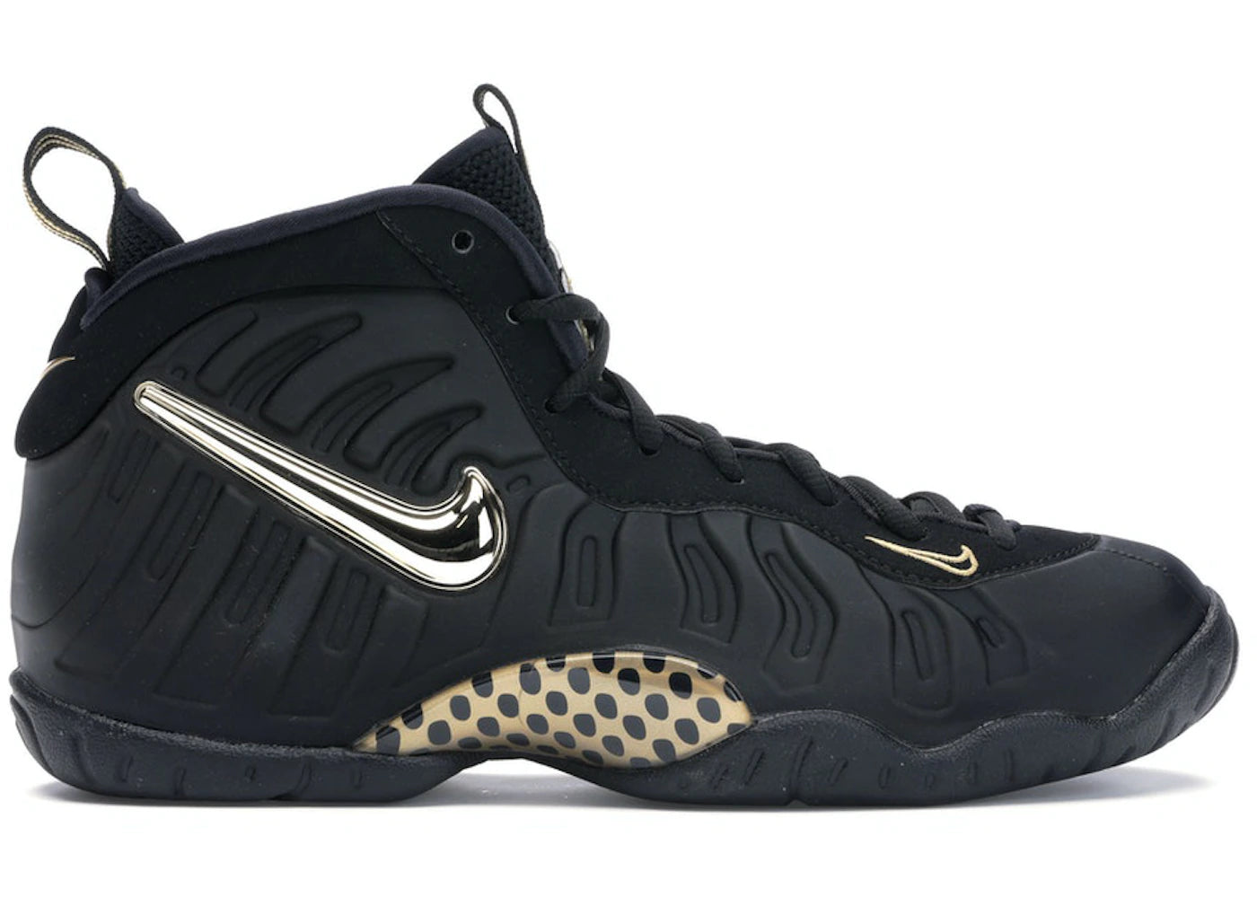 618332 Nike Air Foamposite Pro Black Metallic Gold (GS)