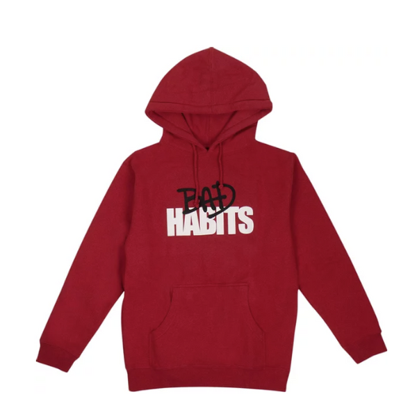 Vlone x Nav Bad Habits Drip Pullover Sweatshirt 'Red'