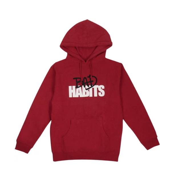 Vlone x Nav Bad Habits Drip Pullover Sweatshirt 'Red'