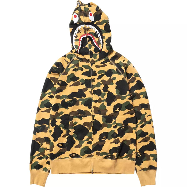 BAPE Classic College Relaxed Fit Pullover Hoodie Navy