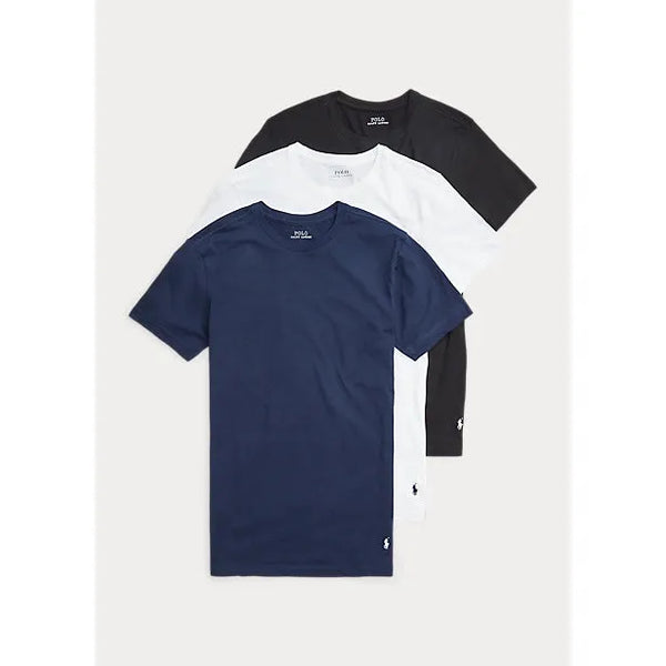 Polo Ralph Lauren Classic Fit Tee (3 Pack) - Blue/White/Black
