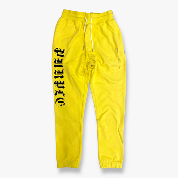 Limelight Purple Brand French Terry Sweatpant Gothic Wordmark Limelight