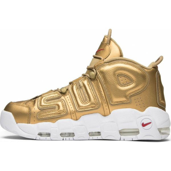 Supreme x Air More Uptempo 'Metallic Gold'