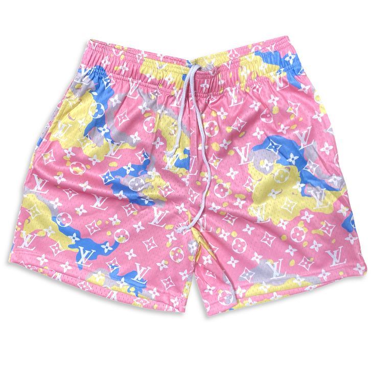 Bravest Studios LV Pink Cotton Candy Camo Shorts