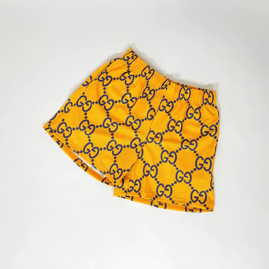 Bravest Studios Gucci Shorts Yellow/Blue