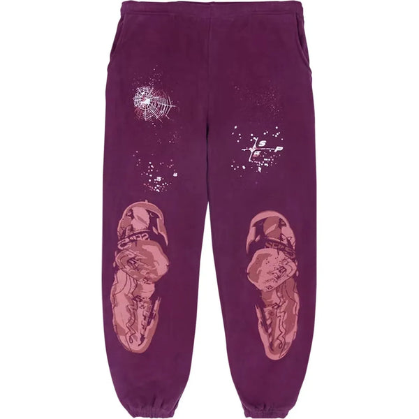 Sp5der Nocturnal Highway Sweatpants 'Purple'