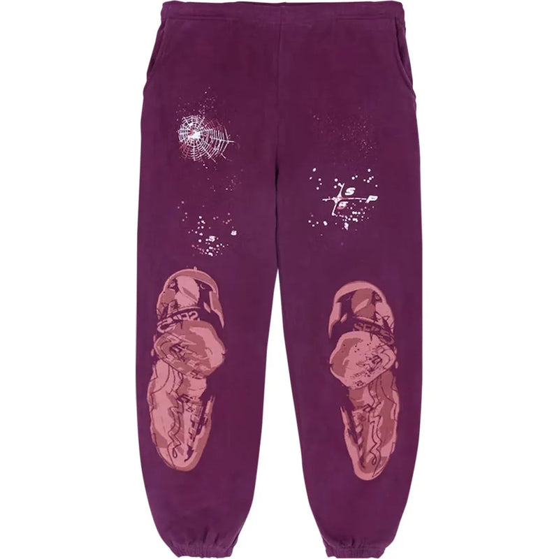 Sp5der Nocturnal Highway Sweatpants 'Purple'