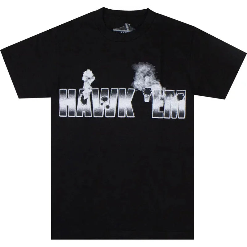 Vlone x Pop Smoke Hawk Em' Tee 'Black'