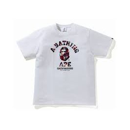 BAPE x Ghostbusters Camo College Tee 'White'