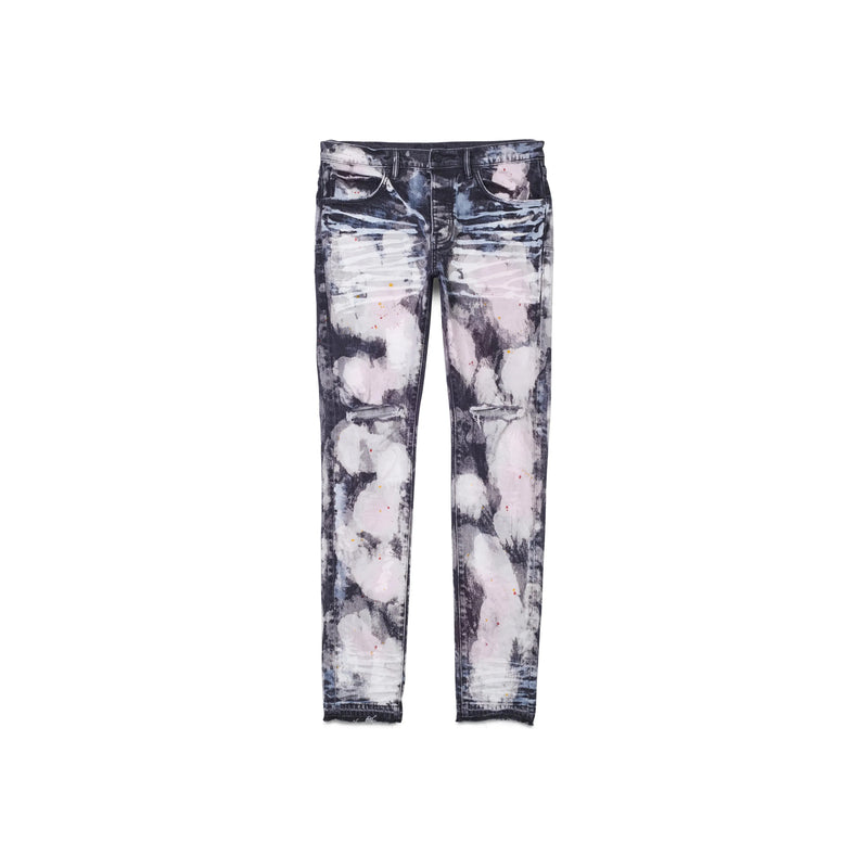 Purple Brand Black Bleached Out Splatter Jeans