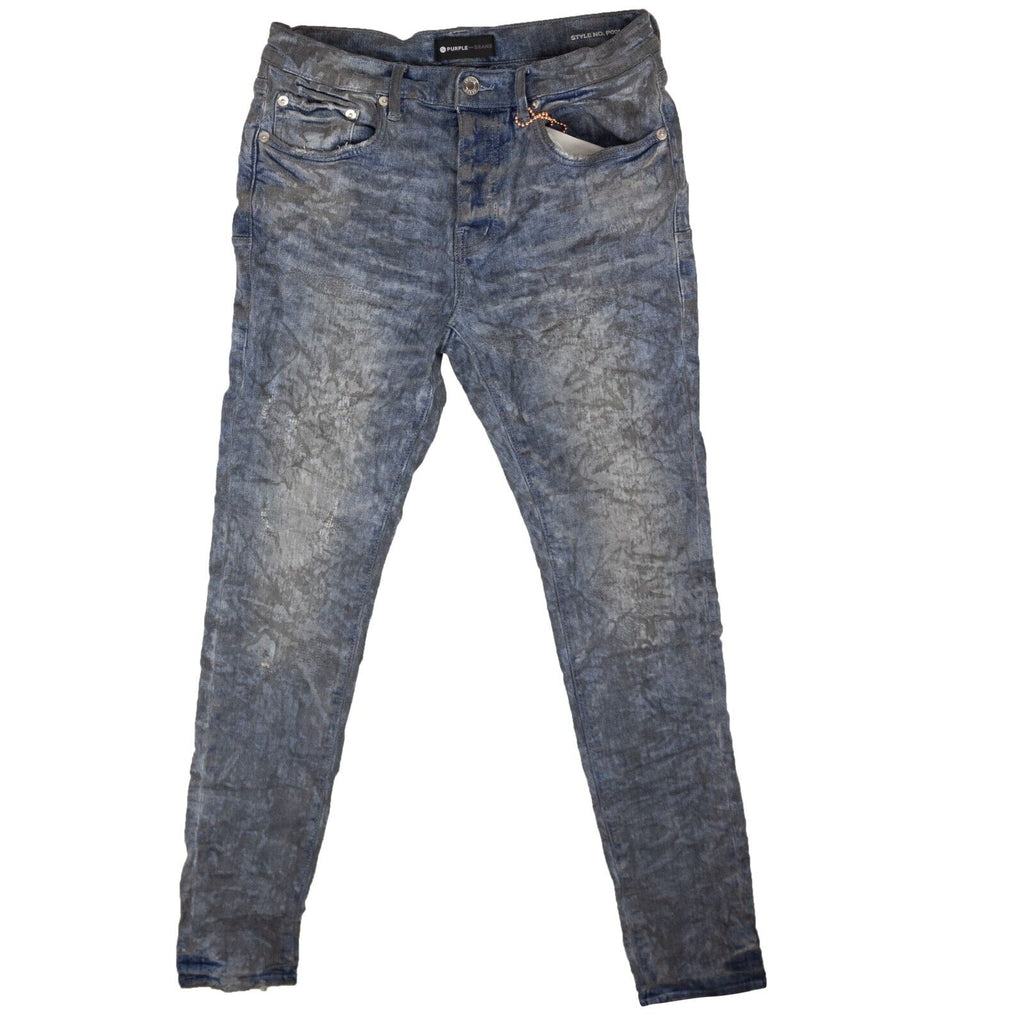 Purple Brand Indigo Oil Repair Jeans