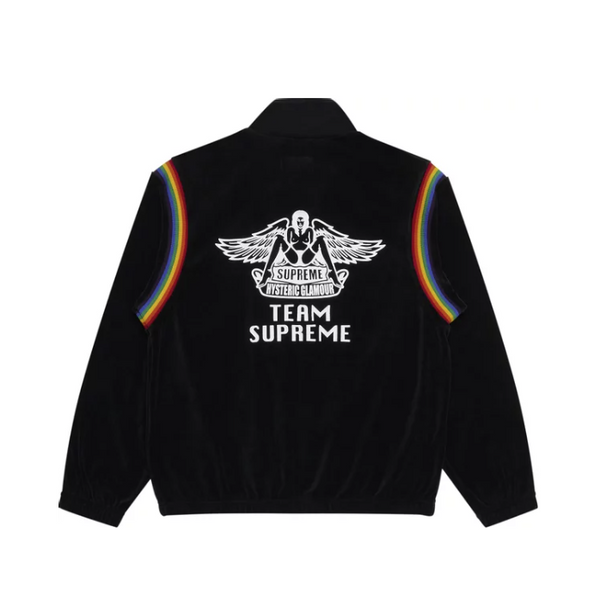 Supreme x Hysteric Glamour Velour Track Jacket 'Black'
