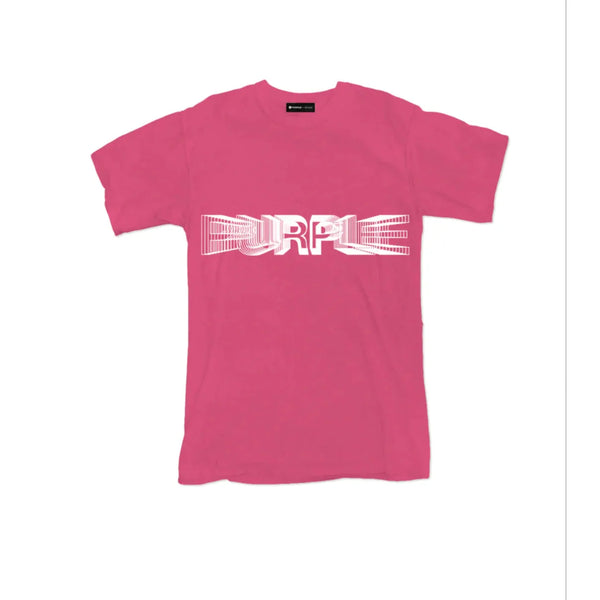 TEXTURED JERSEY SS TEE-WIRE FRAME HOT PINK