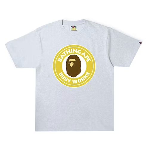 BAPE Colors Busy Works Tee 'Gray/Yellow'