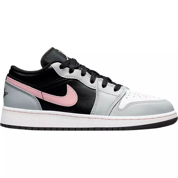 Air Jordan 1 Low GS 'Black Grey Fog Bleached Coral'