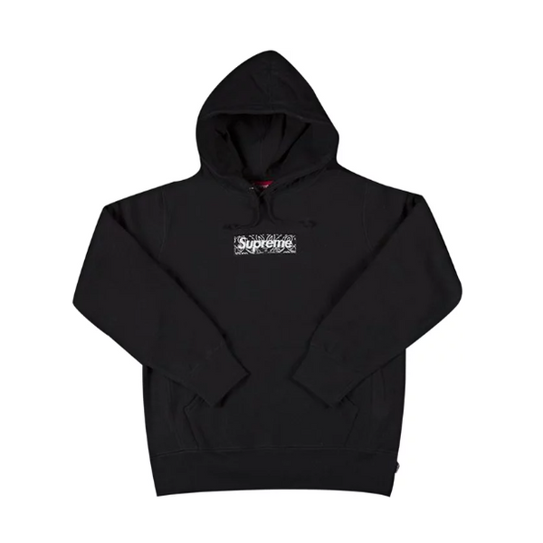 Supreme Bandana Box Logo Hooded Sweatshirt 'Black'