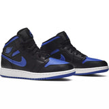 Air Jordan 1 Mid GS 'Black Hyper Royal'