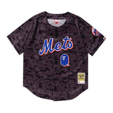 BAPE x Mitchell & Ness Mets Jersey 'Black'