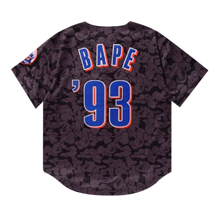 BAPE x Mitchell & Ness Mets Jersey 'Black'