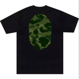 BAPE Color Camo Big Ape Head Tee 'Black/Green'