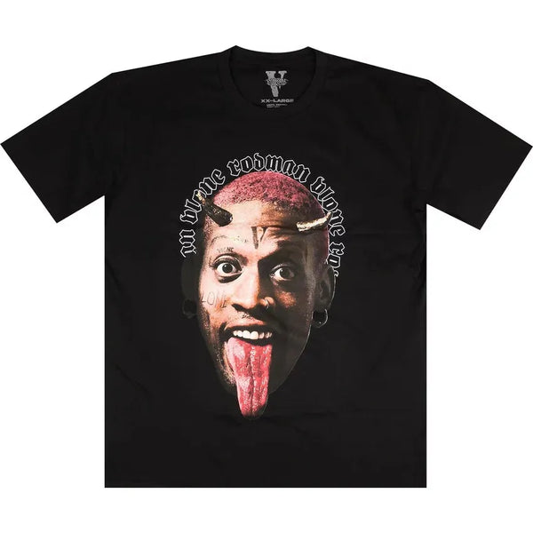 Vlone x Rodman Angel Vs. Demon T-Shirt 'Black'